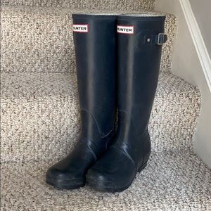 Hunter Original Tall Boots Blue